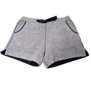 Haglofs Womens Shorts L Grey Fleece Sherpa Belted 4" Inseam High Rise Pockets